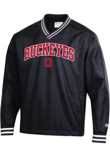 Mens Ohio State Buckeyes Black Champion Superfan Scout Pullover Jackets