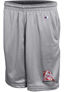Champion Clemson Tigers Mens Grey 1970s Vintage Logo Shorts