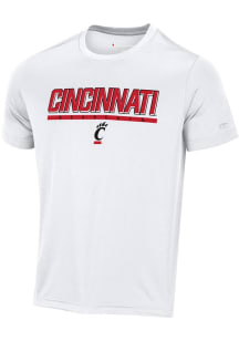 Cincinnati Bearcats White Champion Stadium Impact High Density Short Sleeve T Shirt