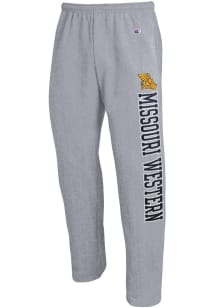 Champion Missouri Western Griffons Mens Grey Open Bottom Sweatpants