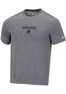 Maryland Terrapins Charcoal Champion Stadium Heather Impact Short Sleeve T Shirt