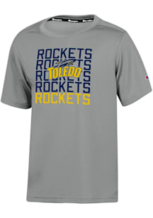 Champion Toledo Rockets Youth Grey Impact Short Sleeve T-Shirt