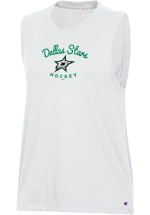 Champion Dallas Stars Womens White Core Tank Top