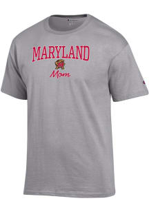 Maryland Terrapins Grey Champion Mom Short Sleeve T-Shirt