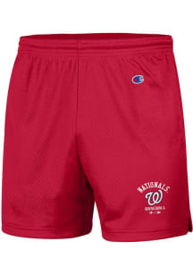 Champion Washington Nationals Mens Red Logo Shorts