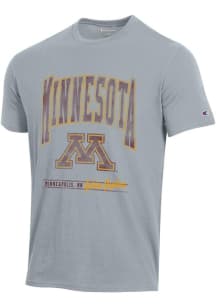 Minnesota Golden Gophers Grey Champion Stadium Large Graphic Short Sleeve T Shirt