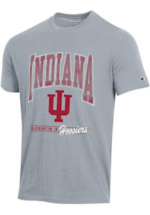 Champion Indiana Hoosiers Grey Stadium Large Graphic Short Sleeve T Shirt
