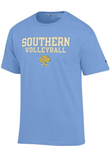 Champion Southern University Jaguars Light Blue Volleyball Short Sleeve T Shirt