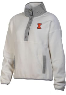 Womens Illinois Fighting Illini Natural Champion Polar Qtr Zip