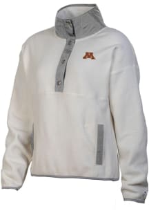 Womens Minnesota Golden Gophers Natural Champion Polar Qtr Zip