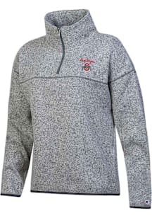 Champion Ohio State Buckeyes Womens Grey Artic Qtr Zip