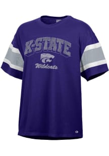 K-State Wildcats Purple Champion Captain Short Sleeve T-Shirt