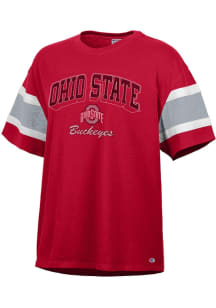 Ohio State Buckeyes Red Champion Captain Short Sleeve T-Shirt