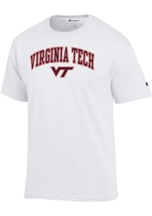 Champion Virginia Tech Hokies White Arch Mascot Short Sleeve T Shirt