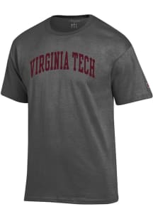 Champion Virginia Tech Hokies Charcoal Arch Name Short Sleeve T Shirt