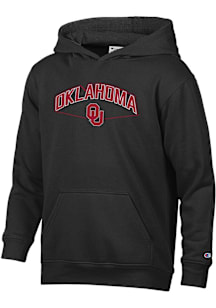 Champion Oklahoma Sooners Youth Black Stadium Long Sleeve Hoodie