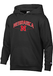 Champion Nebraska Cornhuskers Youth Red Stadium Long Sleeve Hoodie