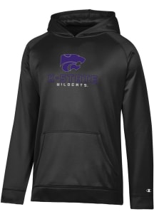 Youth K-State Wildcats Purple Champion Raglan Long Sleeve Hood