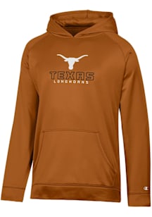 Champion Texas Longhorns Youth Burnt Orange Raglan Long Sleeve Hoodie