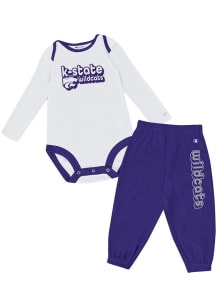 Infant K-State Wildcats Purple Champion Sweatpant Top and Bottom Set