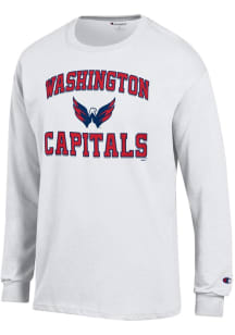 Champion Washington Capitals White Heart And Soul Long Sleeve T Shirt