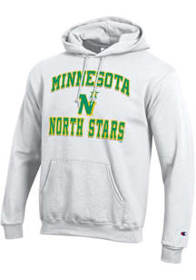 Champion Minnesota North Stars Mens White Heart and Soul Long Sleeve Hoodie
