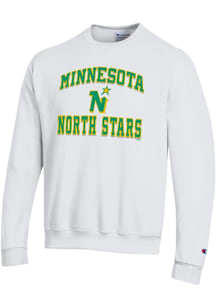 Champion Minnesota North Stars Mens White Heart and Soul Long Sleeve Crew Sweatshirt