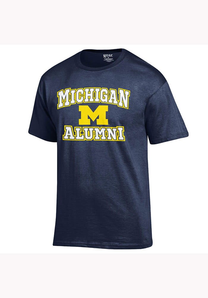 Michigan Wolverines NAVY Alumni Graphic Short Sleeve T Shirt