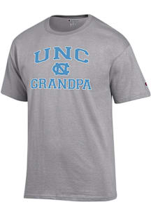 Champion North Carolina Tar Heels Grey Number One Grandpa Short Sleeve T Shirt