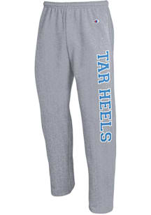 Champion North Carolina Tar Heels Mens Grey Open Bottom Sweatpants