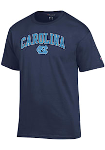 Champion North Carolina Tar Heels Navy Blue Arch Mascot Short Sleeve T Shirt