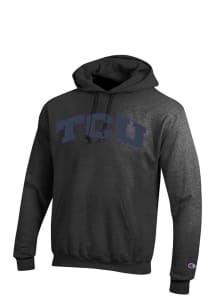 Champion TCU Horned Frogs Mens Charcoal Arch Long Sleeve Hoodie