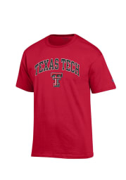 Champion Texas Tech Red Raiders Red Arch Mascot Short Sleeve T Shirt