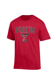Champion Texas Tech Red Raiders Red Slogan Short Sleeve T Shirt