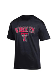 Champion Texas Tech Red Raiders Black Slogan Short Sleeve T Shirt