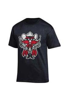 Champion Texas Tech Red Raiders Black Distressed Short Sleeve T Shirt