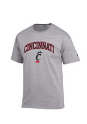 Champion Cincinnati Bearcats Grey Arch Mascot Short Sleeve T Shirt