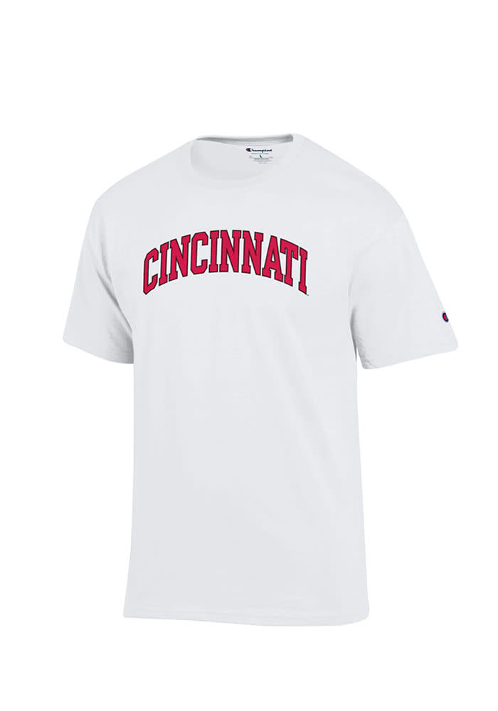 Champion Cincinnati Bearcats White Rally Loud Short Sleeve T Shirt