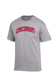 Champion Cincinnati Bearcats Grey Rally Loud Short Sleeve T Shirt