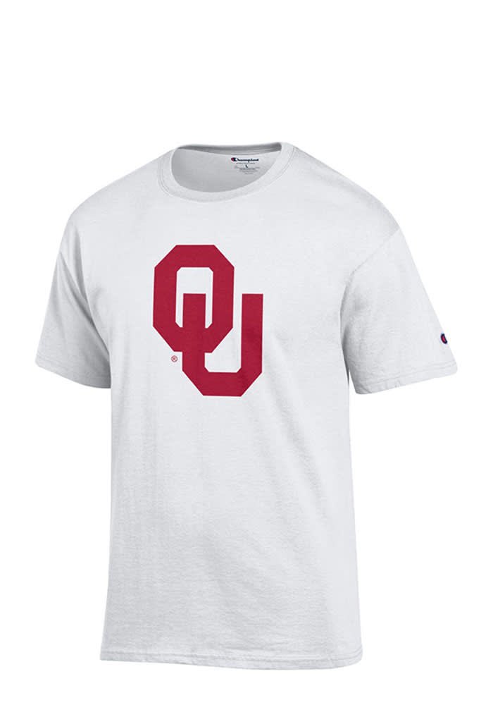 Champion Oklahoma Sooners White Big Logo Short Sleeve T Shirt