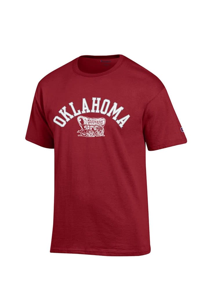 Champion Oklahoma Sooners Crimson Big Logo Version Short Sleeve T Shirt