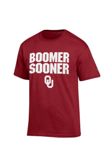 Champion Oklahoma Sooners Crimson Slogan Short Sleeve T Shirt