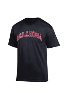 Champion Oklahoma Sooners Black Rally Loud Short Sleeve T Shirt