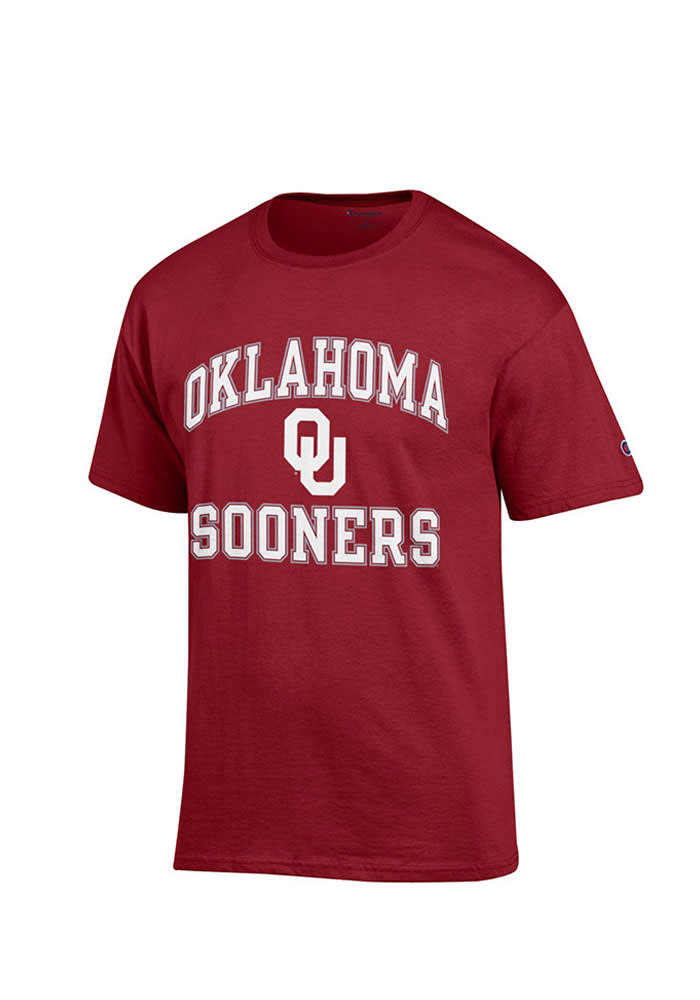 Champion Oklahoma Sooners Crimson Number 1 Short Sleeve T Shirt