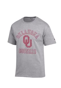 Champion Oklahoma Sooners Grey Number 1 Short Sleeve T Shirt