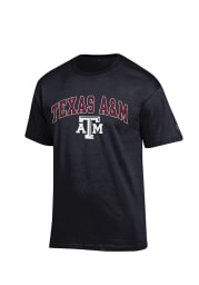 Champion Texas A&M Aggies Black Arch Mascot Short Sleeve T Shirt