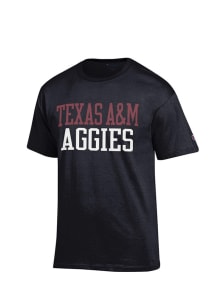 Champion Texas A&amp;M Aggies Black Rally Loud Short Sleeve T Shirt