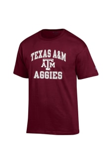 Champion Texas A&amp;M Aggies Maroon Number 1 Short Sleeve T Shirt