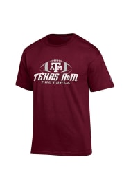 Champion Texas A&M Aggies Maroon Football Short Sleeve T Shirt