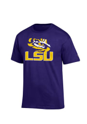 Champion LSU Tigers Purple Big Logo Short Sleeve T Shirt